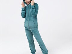 Trening catifea bumbac copii - fete si baieti 1-3 ani, turcoaz